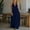 Navy, variant on Qulqfy Sleeveless Dresses for Women Dressy Maxi Cotton Solid Halter Spring Wedding Guest with Pockets Flowy Beach Sundress L