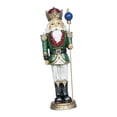 thumbnail image 2 of Adorno de Cascanueces de Navidad Gloria 25,5 cm Verde soldado cascanueces, 2 of 9