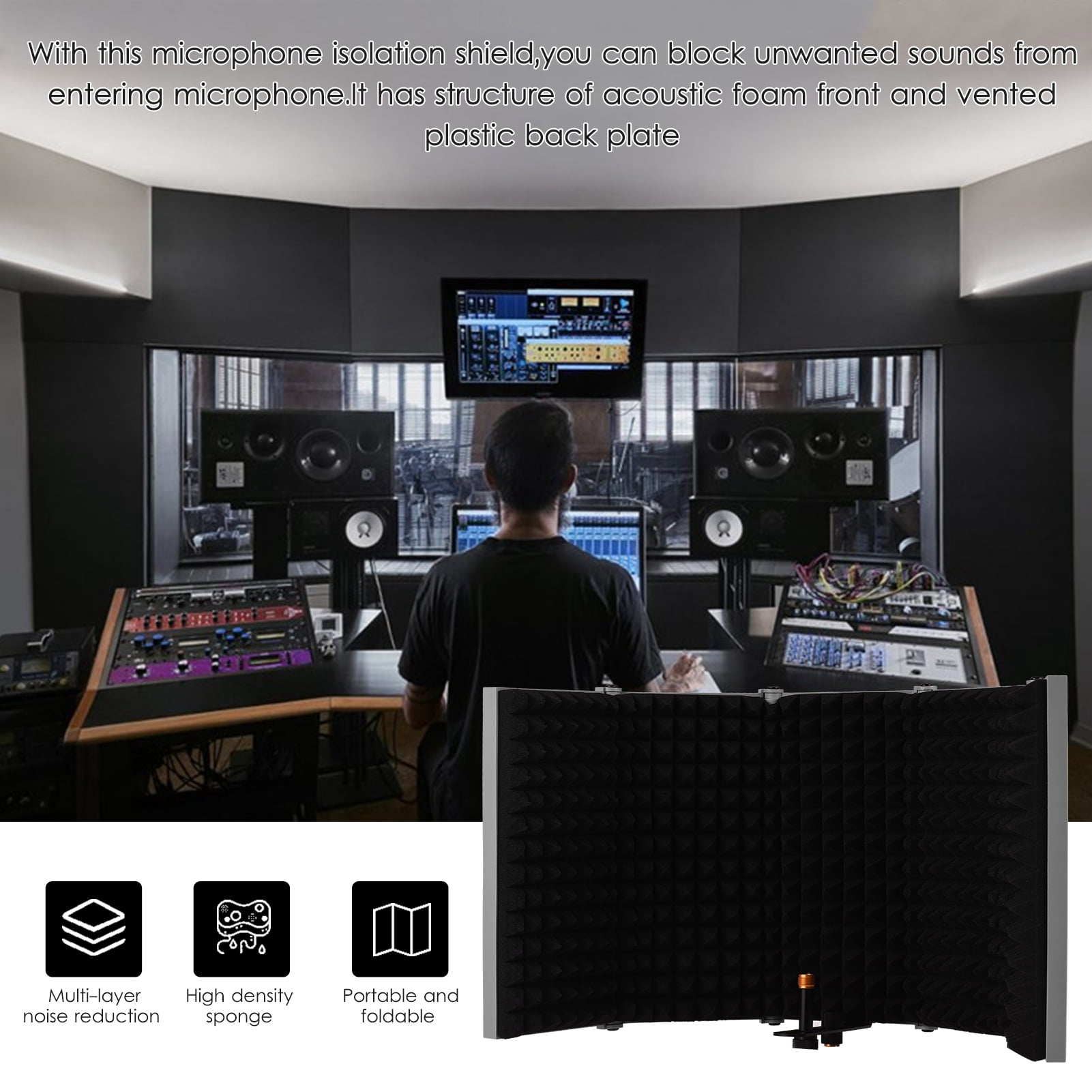 Isolation ,Density Sound Equipment Pop Filter Wind Screen With Filter Wind Screen Isolation Pop Filter Wind With Density Sound Screen With Density Dsfen Huiop Maiju Rusuo