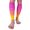 Pink/Peach/Yellow, variant on Calf Compression Sleeve for Women & Men, Footless 20-30 mmHg Support for Shin Splints, Varicose Veins, Nurses, Pink/Peach/Yellow, X-Large Size, 1 Pair