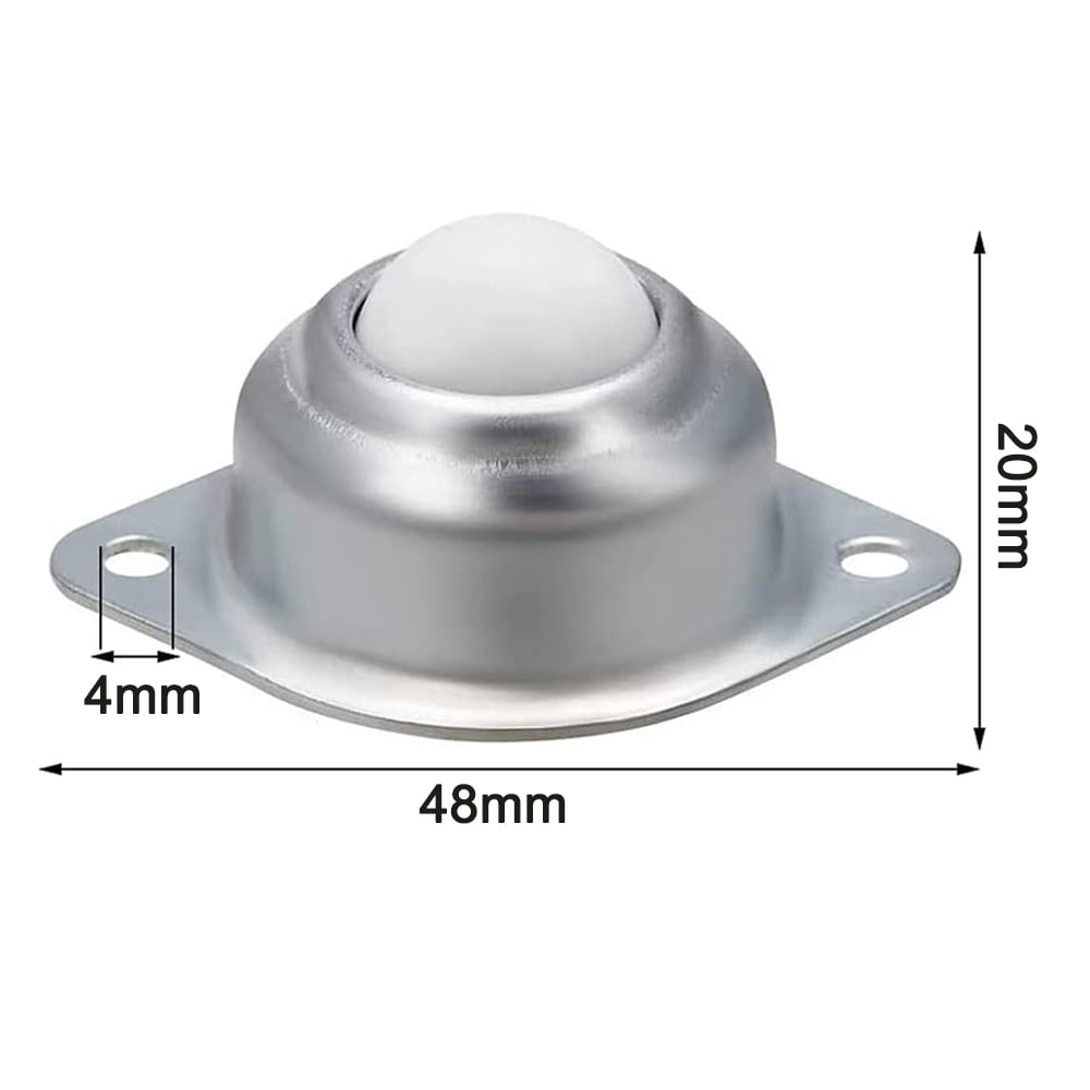 4PCS Ball Swivel Castors Steel Wheels Trolley Small Furniture Casters