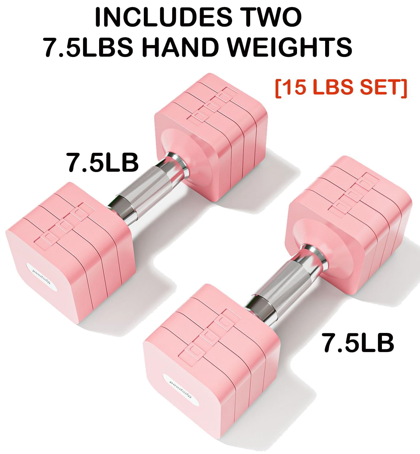 15lb 20lb 30lb 40lb 50lb Adjustable Dumbbell Set Free Weights Dumbbells For Women Men Hand Sets Adjust Weight Home Gym Exercise Workout Strength Equipments
