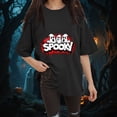 thumbnail image 4 of Godom Plus Size Halloween Shirt Women Funny Graphic Short Sleeve Tops Tees, 4 of 6