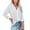 White, variant on Turilly Women's Tops Single Breasted Long Sleeve Shirt Tops Loose Lapel Shirt Blouse