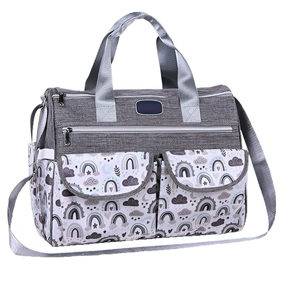 TELOLY Diaper Bag,Multifunctional Diaper Bag Backpack,Multiple Colors and Styles Baby Diaper Bag,Gray