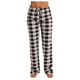 thumbnail image 3 of Pantalones de pijama Augper para mujer, cómodos, a cuadros, con bolsillos y cordón de algodón., 3 of 8