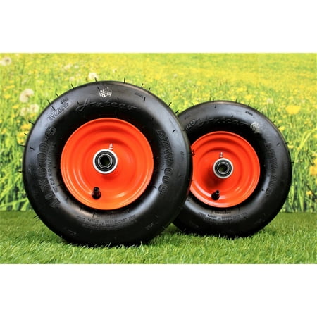 Antego Tire and Wheel (Set of 2) Bad Boy Pneumatic 11x6.00-5 Assemblies replaces 022-8049-00 022-8055-00