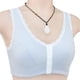 thumbnail image 4 of Gibobby Brasier de Cierre Frontal Ropa interior de mujer Hebilla frontal Ropa interior bordada Sujetador dee algodón recogido sin sujetador de anillo de(Gris,44), 4 of 5
