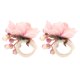 thumbnail image 1 of servilletas de cáñamo con hebilla y diseño de flor para hotel, restaurante occidental, color rosa, 6623, 1 of 14