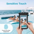 thumbnail image 6 of Waterproof Phone Pouch Cell Phone Dry Bags, Compatible with iPhone 13/12/11 Mini/Xs/Xr Galaxy s10e/s9 up to 6.5"- 2 Pack, 6 of 6