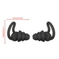 thumbnail image 1 of VONKY Silicone Sleeping Ear Plugs Sound Insulation Ear Protection Earplugs Premium black 3layer, 1 of 7