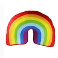 thumbnail image 1 of Almohada de arcoíris de 35cm para niñas y niños, cojín decorativo para cama, relleno en forma de arco, sofá de felpa, almohada, 1 of 5