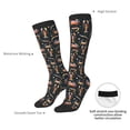 thumbnail image 3 of Daiia Sports Socks Various Crustaceans Printed Novelty Crew Socks for Men Women Knee High Socks Cotton Socks Soft & Breathable Support Unisex Socks, 3 of 9