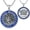 A01-St Michael, variant on Saint Raphael Necklace 925 Sterling Silver St Raphael Pendant Blue Guardian Archangel Medal Jewelry Healing Patient Patron Amulet Medallion Gift for Men