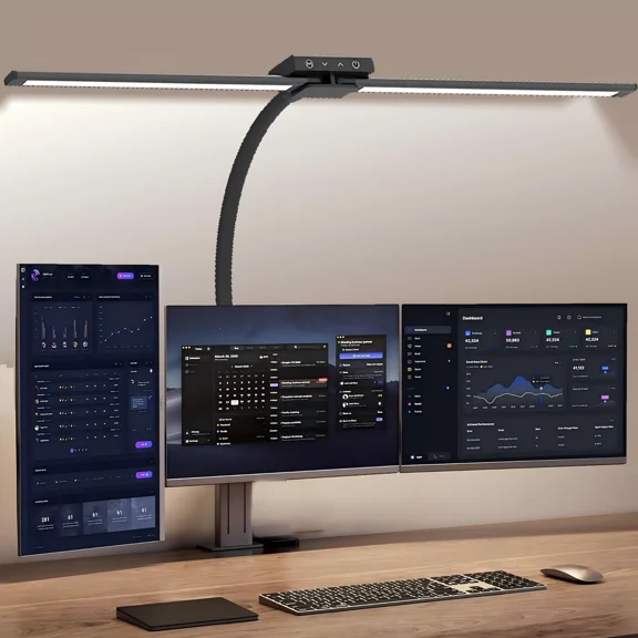 vonesiy LED Desk Lamp with Adjustable Gooseneck, 25 Lighting Modes & Eye-Caring Technology for Home Office Drafting Reading Study