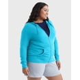 JUST MY SIZE Hanes ComfortBlend Felpa Con Cappuccio Intera Zip Donna - Cotone Morbido, Manica Lunga, Taglie Forti - 2