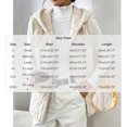 thumbnail image 3 of WIZUTIZ Women's Solid Color Textured Sherpa Fleece Zip Up Hoodie Drawstring Hood Pockets Winter Warm Coat Casual Loose Fit Outerwear, 3 of 8