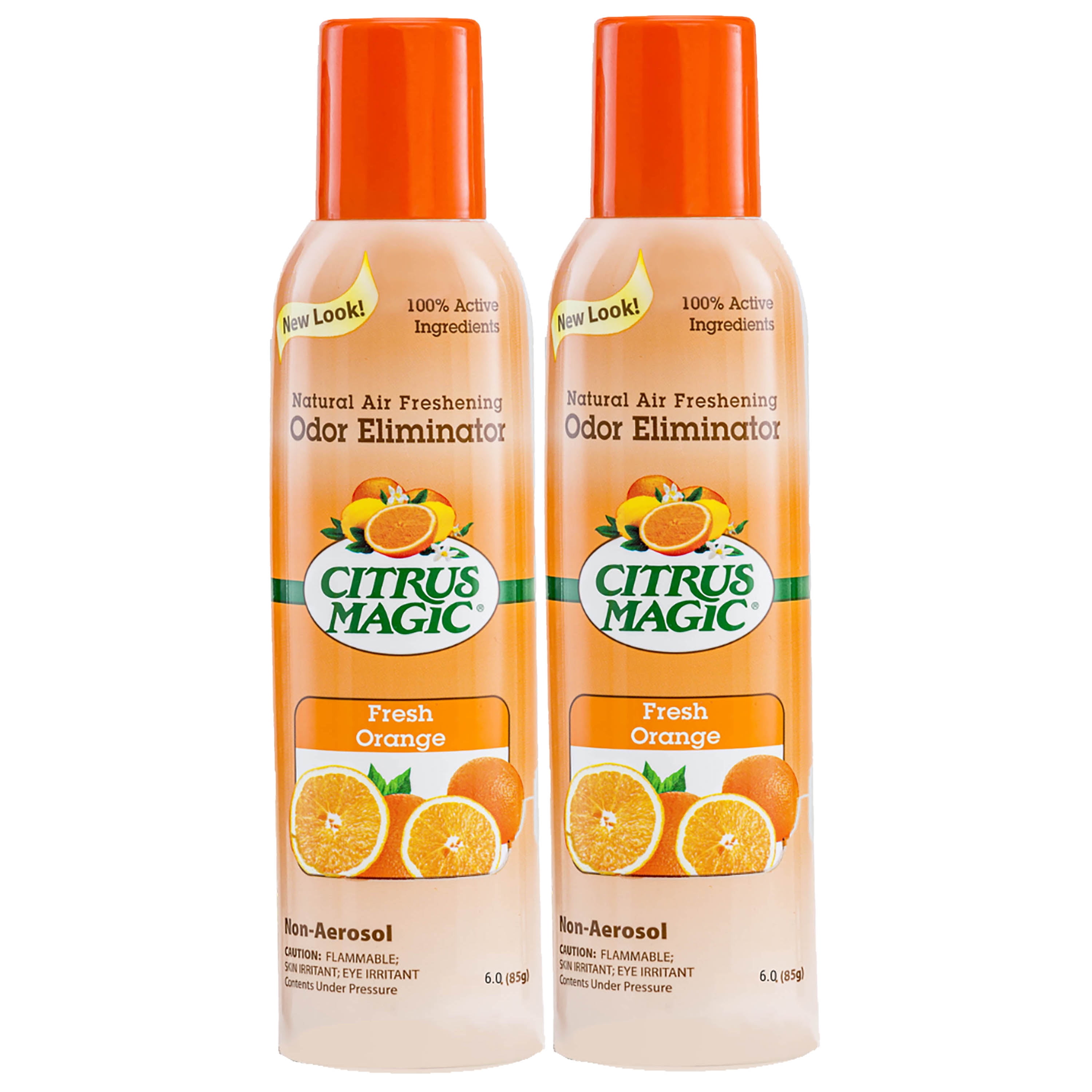 Citrus Magic Natural Odor Eliminating Air Freshener Spray, Fresh Orange, 6Ounce, Pack of 2