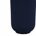 thumbnail image 2 of Vase for Home Decor Accents - Ceramic Vases with Ridged Texture for Modern Interiors - Flower Vase Style with Tall Vase Profile - Compact Table Vase for Shelf Display, 2 of 11