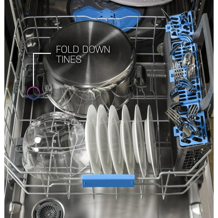 GE Profile - Top Control Smart Built-In Stainless Steel Tub Dishwasher with 3rd Rack, UltraFresh System and 42 dBA - Stainless Steel