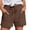 Brown, variant on Casual Pants for Women Casual Loose Solid Short Lounge Culottes Trousers Quick Dry Loose String Pants Lightweight Confy Trousers with Pockets for Women