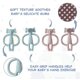 thumbnail image 3 of 2PCS Baby Teethers, Baby Teether Silicone Baby Teether Toy Set BPA Free Soft Teethers For Boys and Girls, 3 of 5