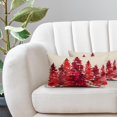 thumbnail image 5 of Watercolor Red Tree Lumbar Pillow Covers 12X20 Inch Set of 2 Nature Themed Christmas Rectangular Pillow Cases Rustic Forest Cotton Linen Pillowcase Home Decor For Sofa Living Room Porch Outdoor, 5 of 6