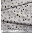 thumbnail image 3 of Soimoi Gray Cotton Voile Fabric Web & Spider Insects Decor Fabric Printed Yard 42 Inch Wide, 3 of 3