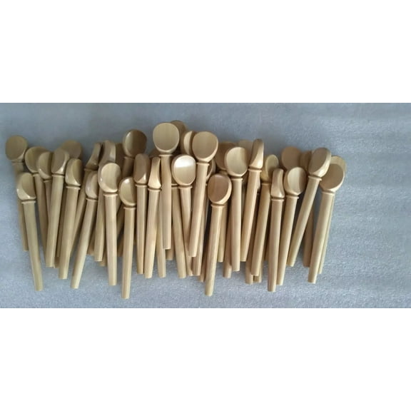 Boxwood Lute Peg Set 13 Piece Polished Wooden Handmade Tuning Pegs 7.5x5.5x75mm