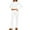 White, variant on 2DXuixsh Women's 2 Piece Sets Fold Over Flare Pants Set Long Sleeve Cropped Top Casual Outfits Pajamas Matching Sets Women Clothing Red Size L