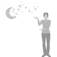 thumbnail image 2 of Moon and Stars Night Sky Vinyl Wall Art Decal Sticker Design for Nursery Room DIY Mural Decoration, 2 of 4