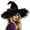 AB131 Black, variant on Bainana Halloween Witch Cosplay Hat For Women Lace Trim High Top Cap Wide Brim Adjustable Festival Events Hat