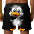 thumbnail image 4 of Purcolt Mens Swim Trunks Funny Printed Summer Athletic Running Beach Board Shorts with Pockets, 4 of 6