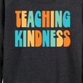thumbnail image 3 of Instant Message - Kindness Teaching - Women's Lightweight French Terry Long Sleeve Shirt, 3 of 6