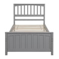 thumbnail image 4 of Tcbosik Twin Wood Platform Bed with Headboard & Footboard – No Box Spring Needed, Gray, 4 of 7