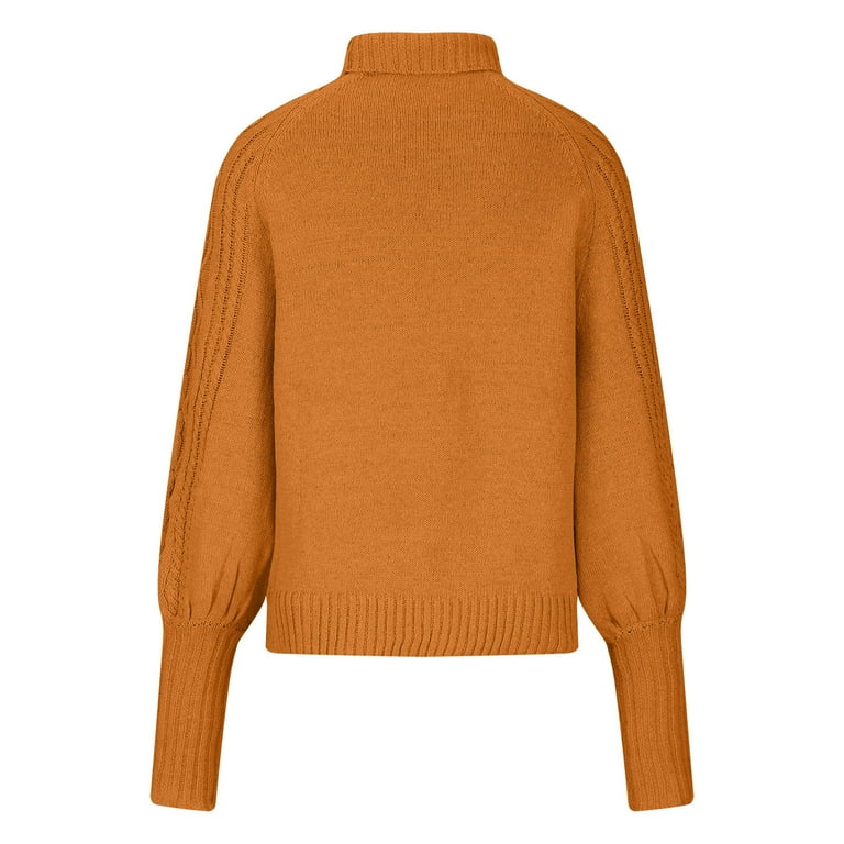 Orange turtleneck walmart sale