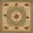 thumbnail image 3 of Unique Loom Versailles Collection Area Rug - Henry (4' 1" Square Green/Cream), 3 of 7