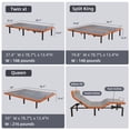 thumbnail image 3 of ESHINE Split King Adjustable Bed Frames Base, with Massage, Pillow-tilt, Ergonomic Incline, Zero Gravity, Dual USB Port, Under Bed Light (2 Twin-XL), 3 of 8