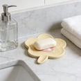 thumbnail image 6 of Spring Peach Soap Box Household Bathroom Washbasin Guide Silicone Soap Storage, Self Draining Soap Holder with Lid, Portable Travel Soap Case Keeps Bar Dry, 6 of 6
