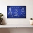 thumbnail image 2 of Elephant Stock Space Capsule Blue Patent Wall Art - Horizontal Canvas Wall Art - Living Room Wall Decor - Patent Canvas - Blue And White Decor - 12" x 8", 2 of 8