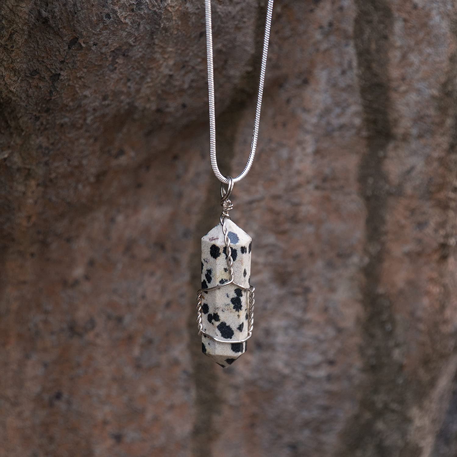 dalmatian stone necklace