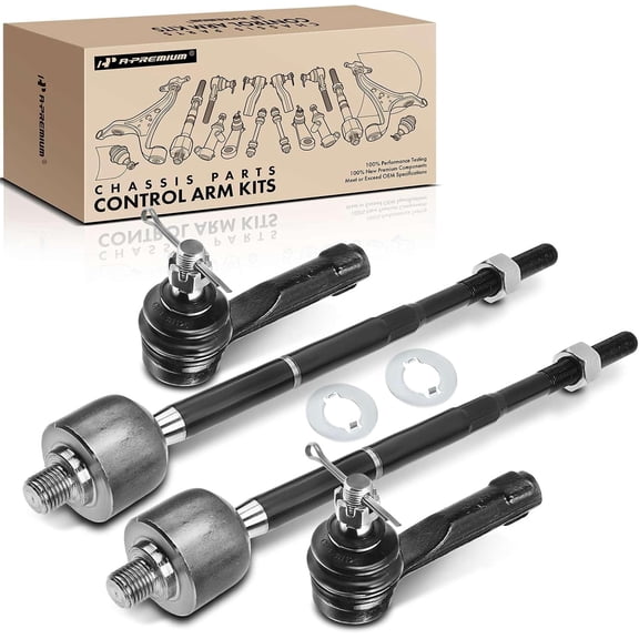 A-Premium 4Pcs Inner Outer Tie Rod End Kit Compatible with Nissan Sentra 1995-2006 200SX 1995-1998 Replace# 485214B000, 485214Z001