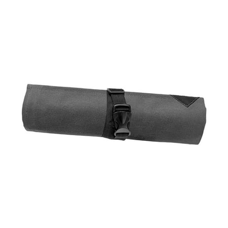 figatia Tent Stakes Bag Roll Tool Pouch Canvas Tools Bag Tent Pole Pegs Bag Tent Accessories Organizer for Outdoor Picnic Hiking Home Gray