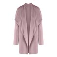 thumbnail image 4 of Lovskoo 2024 Cardigan Sweaters for Women Open Front Lapel Collar Loose Long Sleeve Cardigan Purple, 4 of 9