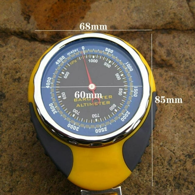 Altimètre Haute Précision, Outil de Navigation Multifonction Extérieur avec Système de Navigation Double et Étanchéité IPX4 pour Conditions Météorologiques Extrêmes