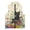 Black Cat Floral, variant on Psesaysky Polyester With Pockets Sleeveless Fleece Jacket for Winter Travel, Soft Sleeveless Jacket, Black Cat Floral