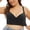Black, variant on Oversized Front Button Bra Tank Top Smooth Polyamide Spandex Tank Top Casual Black 80A