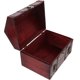 thumbnail image 1 of Caja de madera para guardar joyas, cofre vintage para baratijas, cofre de recuerdos con tapa, cofre del tesoro, 1 of 7