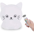 thumbnail image 1 of Luz nocturna para niños, lámpara de noche portátil de silicona, luz multicolor con control remoto, cuidado de los ojos, brillo y color ajustables, regalo de Navidad - gato Xemadio WLJ-0388, 1 of 5