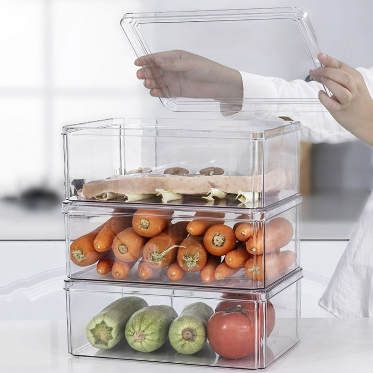 Food Storage Containers Fridge Produce Saver- Stackable